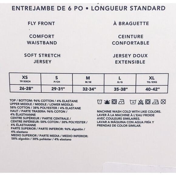 American Eagle Classic Boxer Briefs 6" Inch 5-Pack Underwear Size Small Gray Blk - Picture 4 of 7